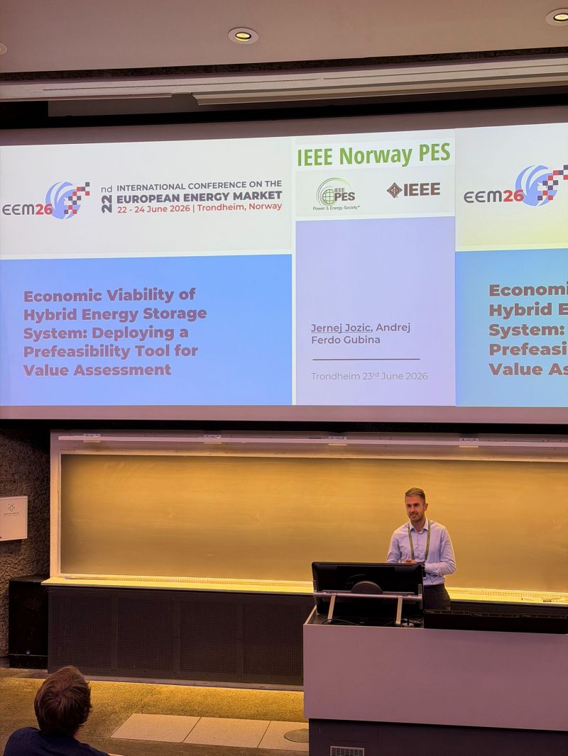 Jernej Jozič presenting HAVEN’s prefeasibility tool at EEM26 in Trondheim